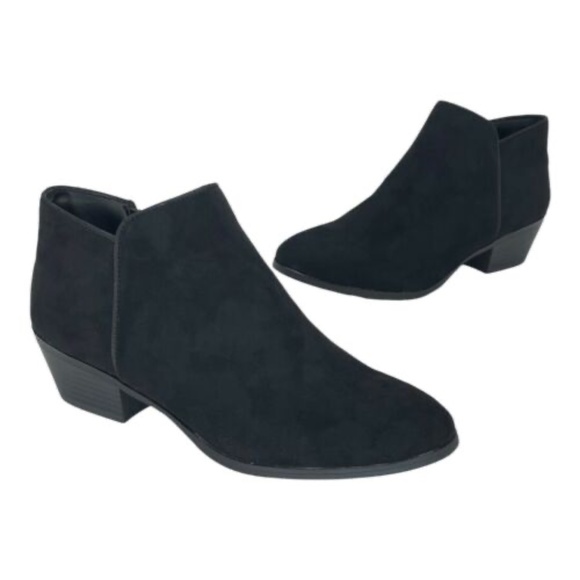 Style & Co. Shoes New Style Co Wiley Black Microfiber Fabric Womens